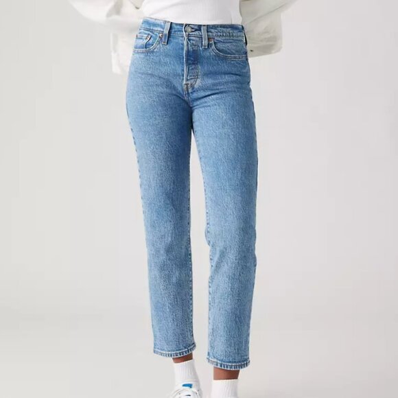 Levi's Wedgie Premium Denim straight leg medium wash jeans - Picture 1 of 9